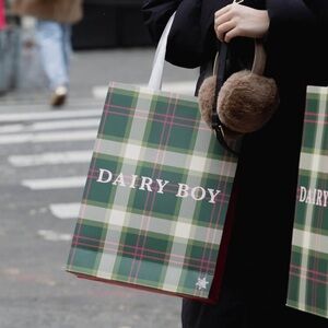 DairyBoy NYC Popup Holiday Shopping Bag